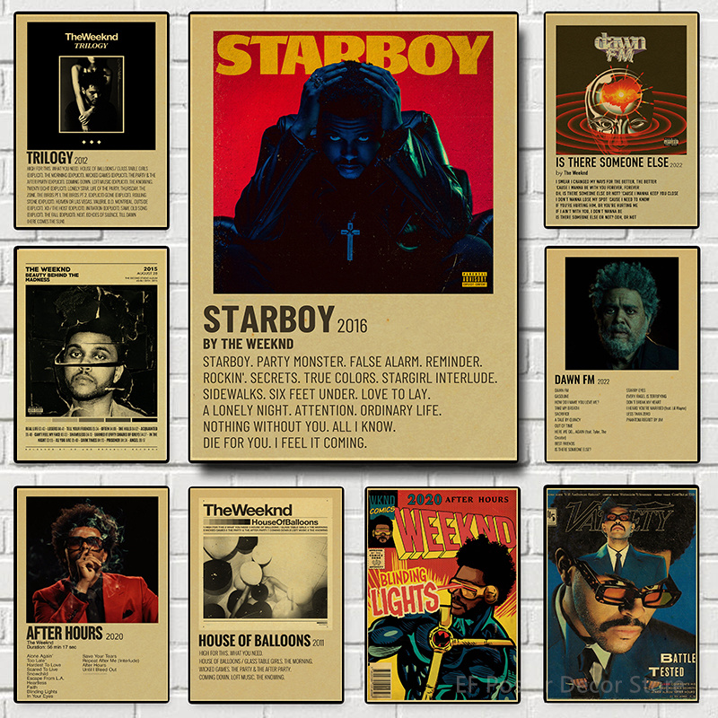 Vintage Fashion Wallpaper - Póster de The Weeknd, impresiones de