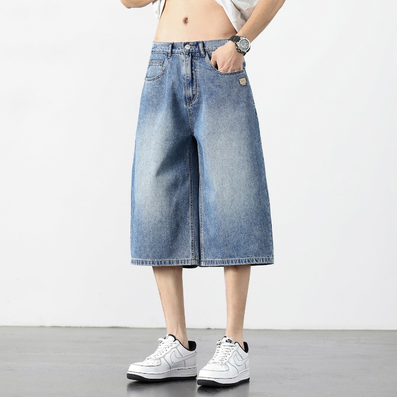 Retro Vintage Korean Fashion - Pantalones Cortos de Mezclilla American Vintage
