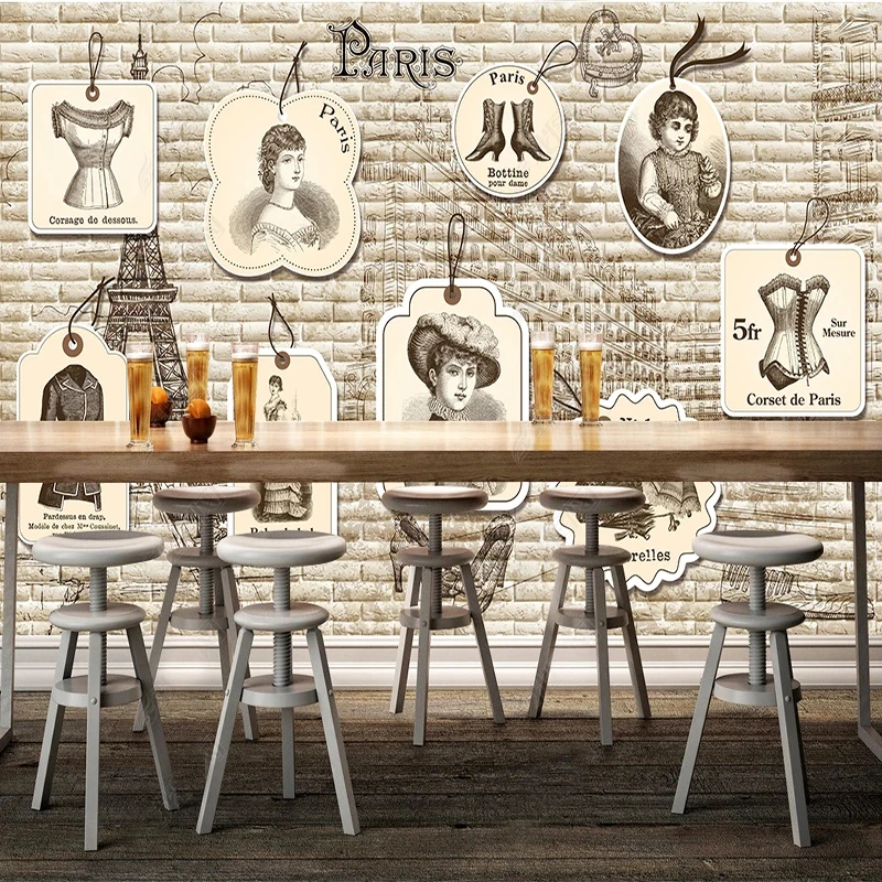 Vintage Fashion Wallpaper - Papel Tapiz Fotográfico 3D con Diseño