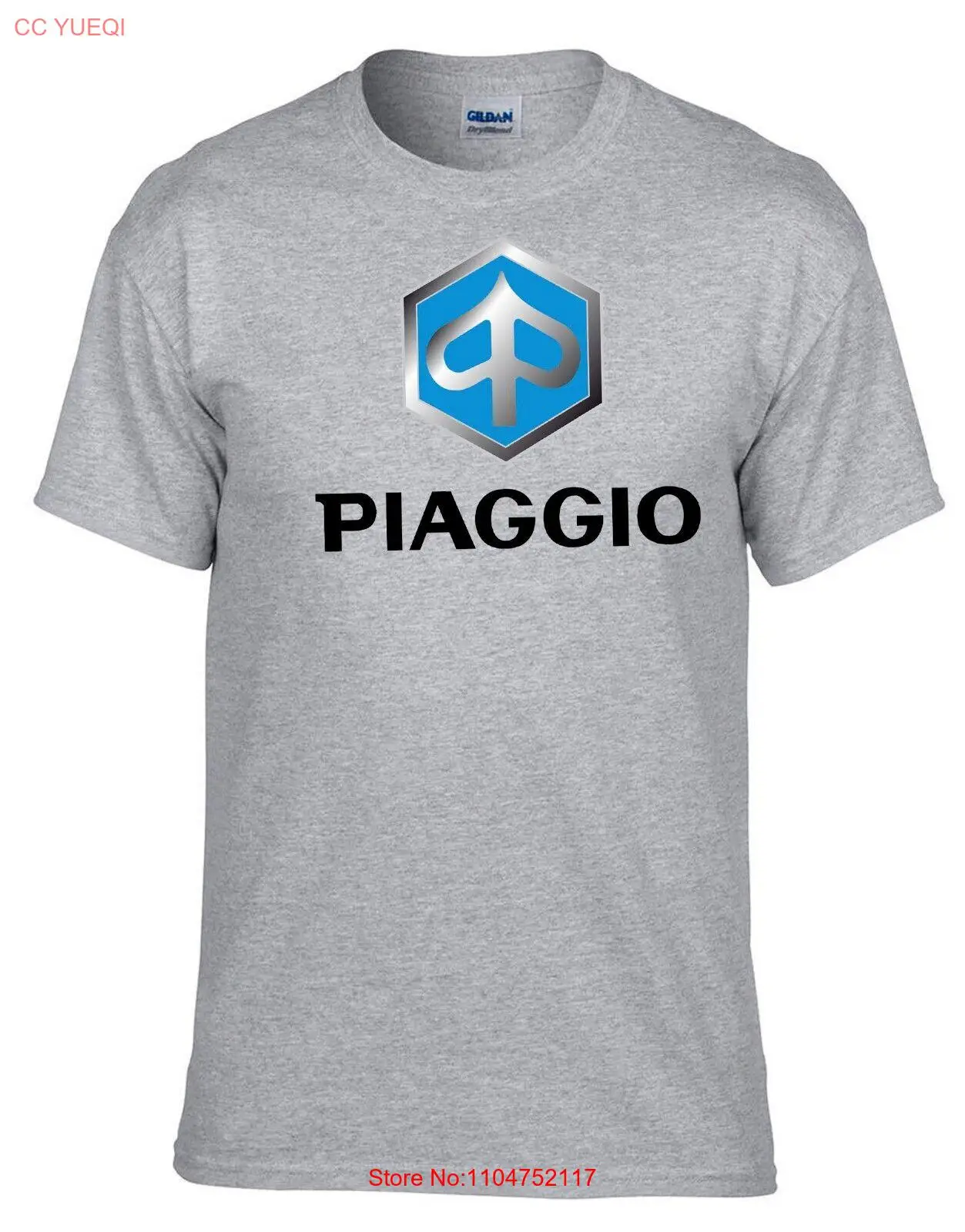 Vintage Flannel Shirt - Piaggio Scooter Camiseta gris 528_Grey vintage
