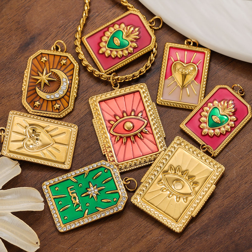 Vintage Fashion Jewelry Necklaces - 2 piezas de dijes de acero