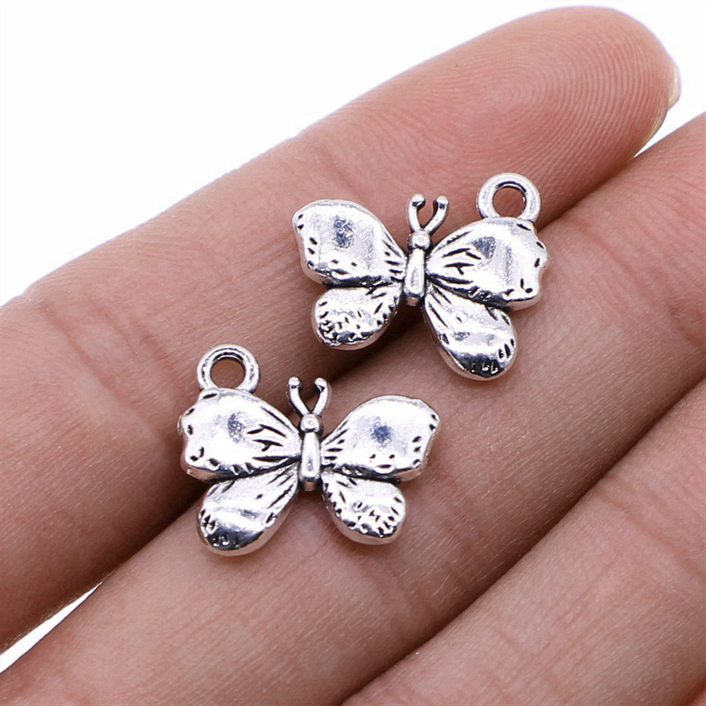 Vintage Fashion Jewelry Necklaces - Colgante de mariposa retro de aleación