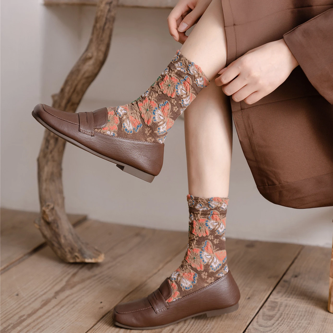 Calcetines con bordado Floral  - Retro Vintage Korean Fashion reseña y precio