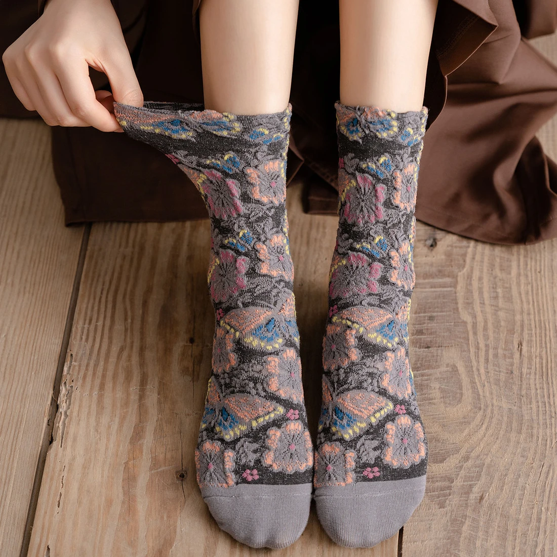Calcetines con bordado Floral  - Retro Vintage Korean Fashion reseña y precio