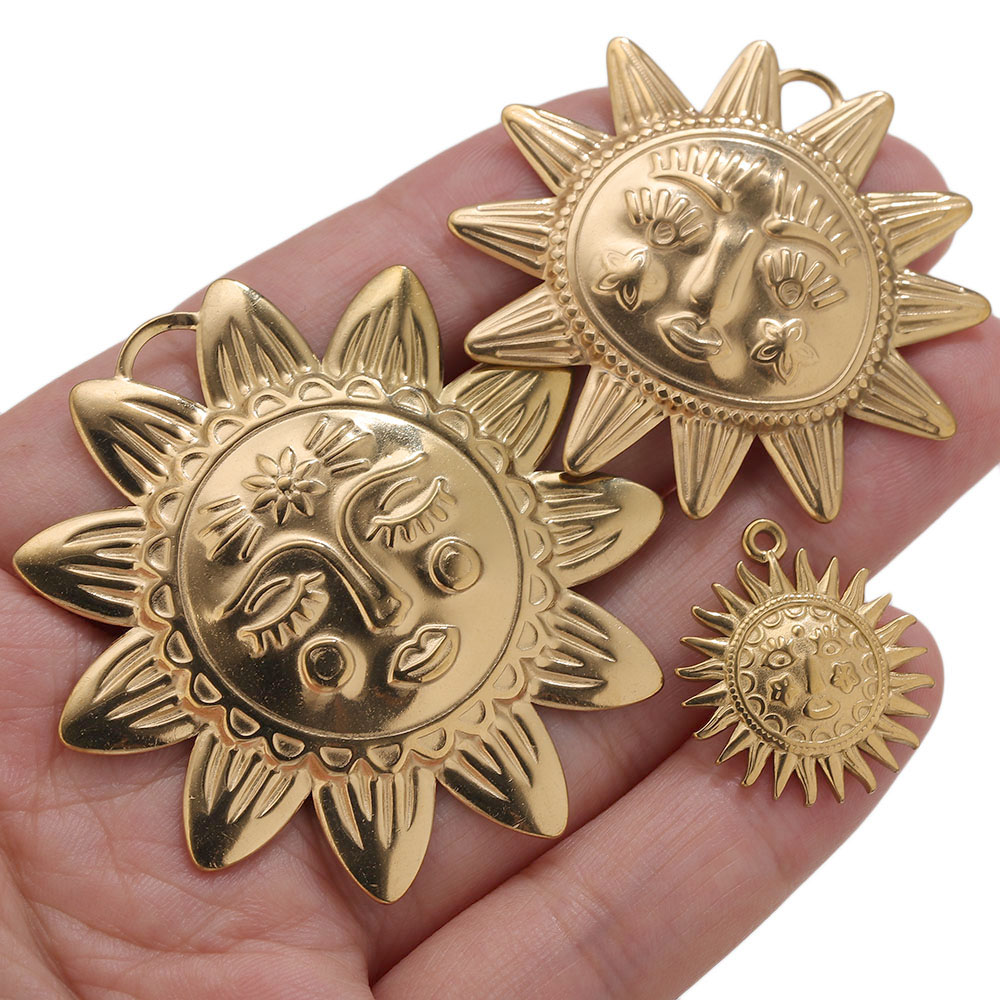 5 piezas de dijes de sol redon - Vintage Fashion Jewelry Necklaces reseña y precio