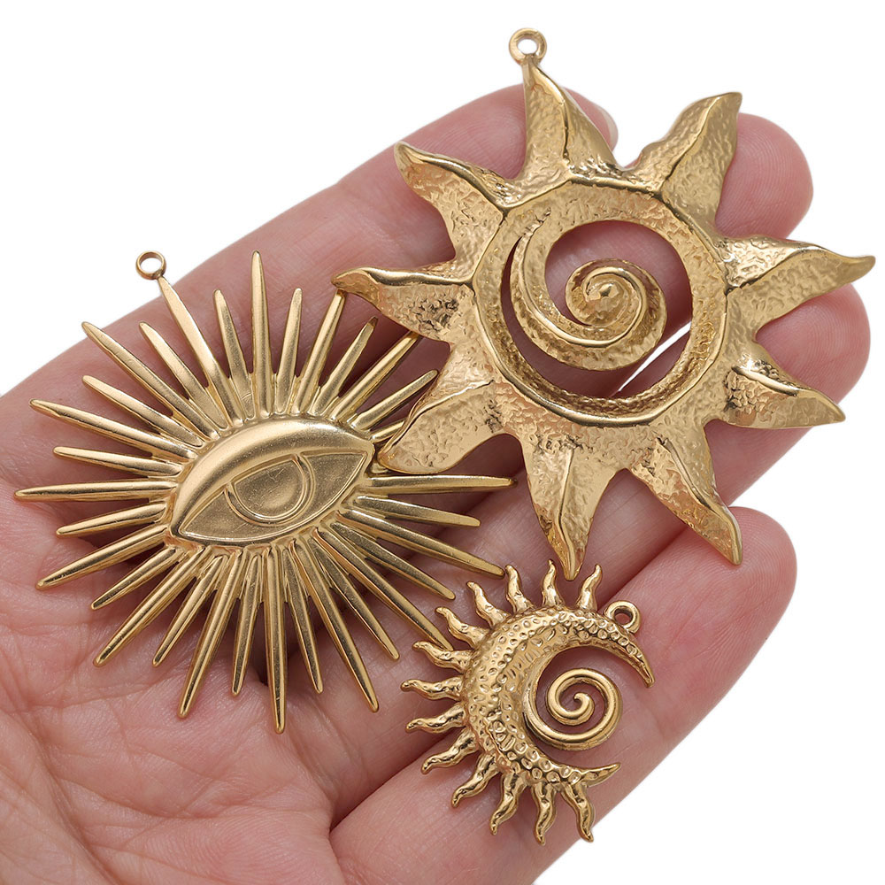5 piezas de dijes de sol redon - Vintage Fashion Jewelry Necklaces reseña y precio