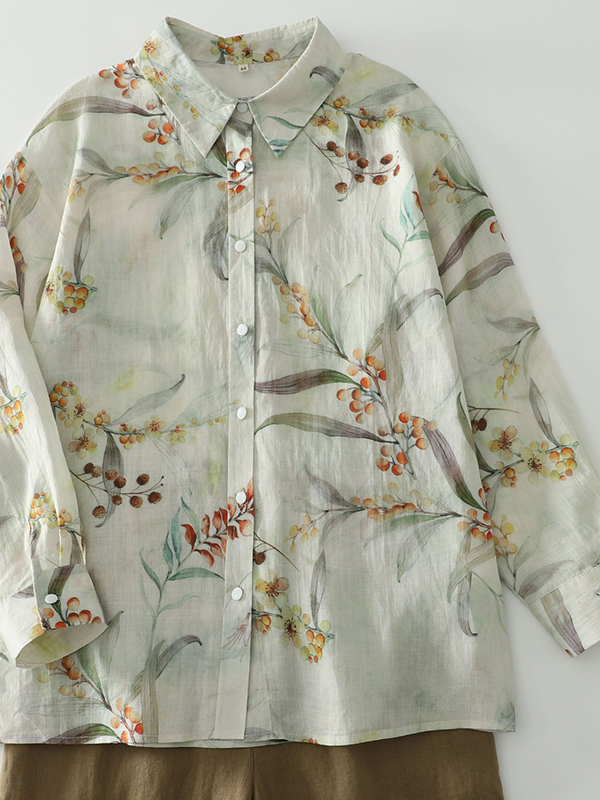 Camisa Holgada de Manga Larga  - Vintage Fashion Influencers reseña y precio