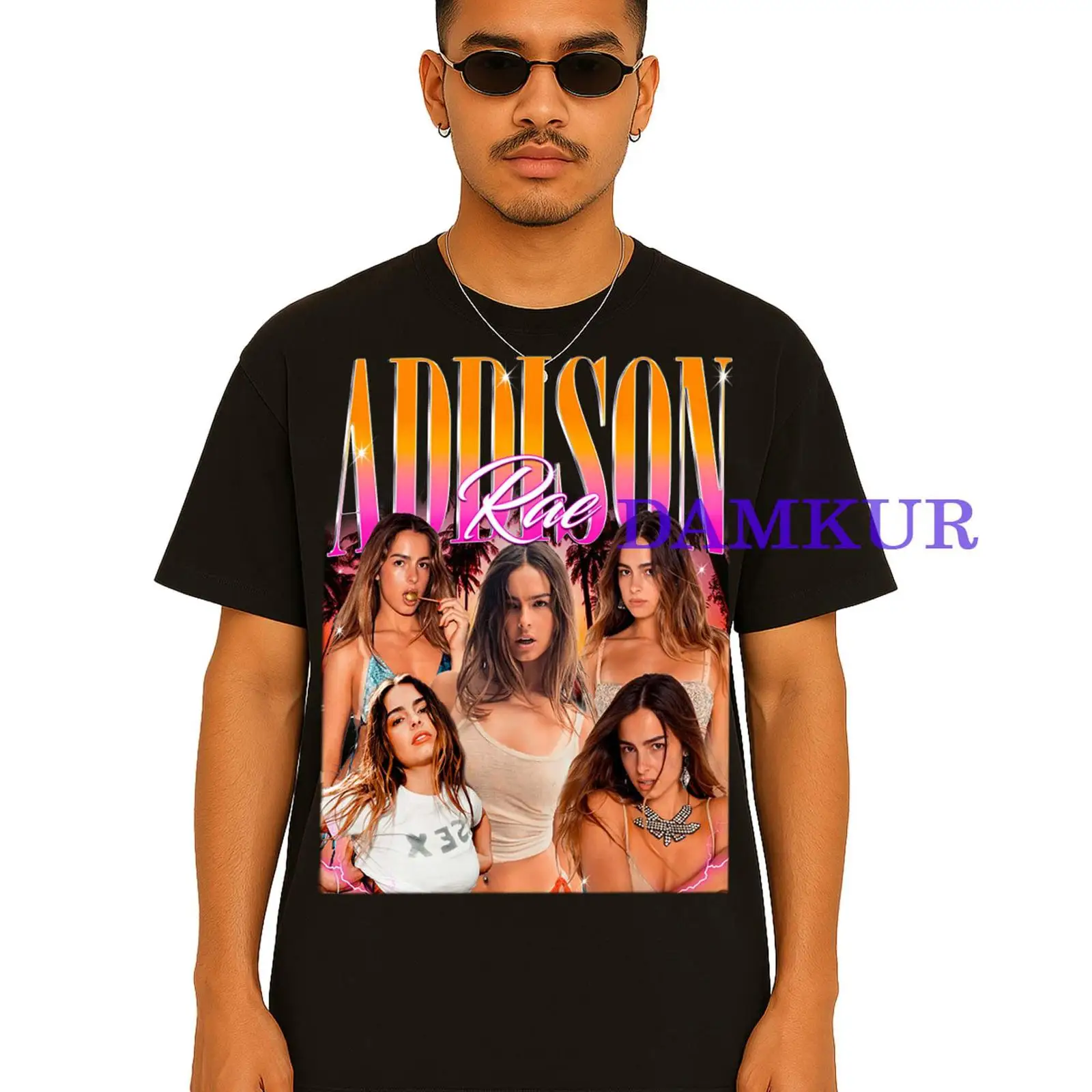Camiseta Vintage Addison Rae E - Vintage Fashion Influencers reseña y precio