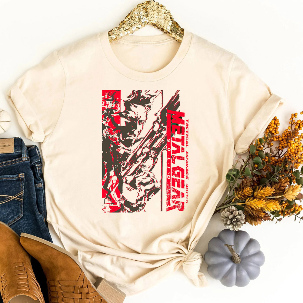 Camiseta Metal Gear Solid para - Retro Vintage Korean Fashion reseña y precio