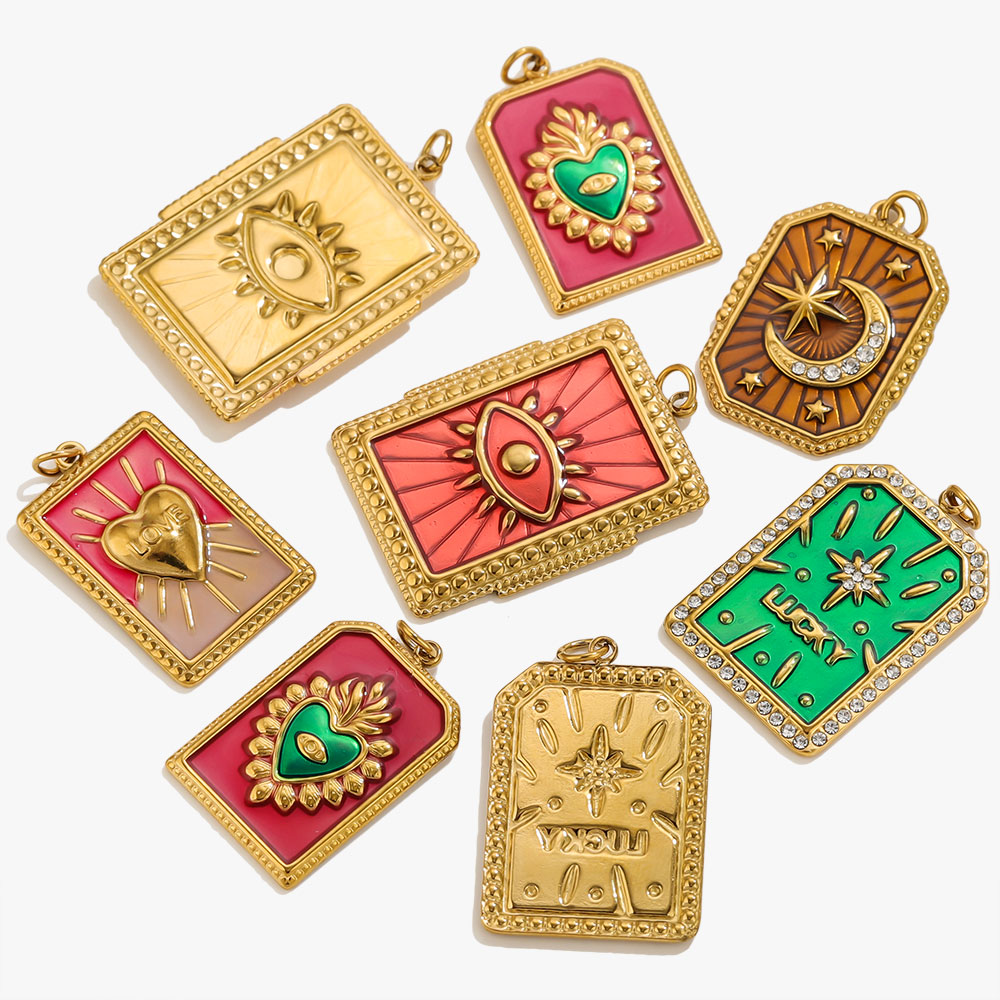 2 piezas de dijes de acero ino - Vintage Fashion Jewelry Necklaces reseña y precio