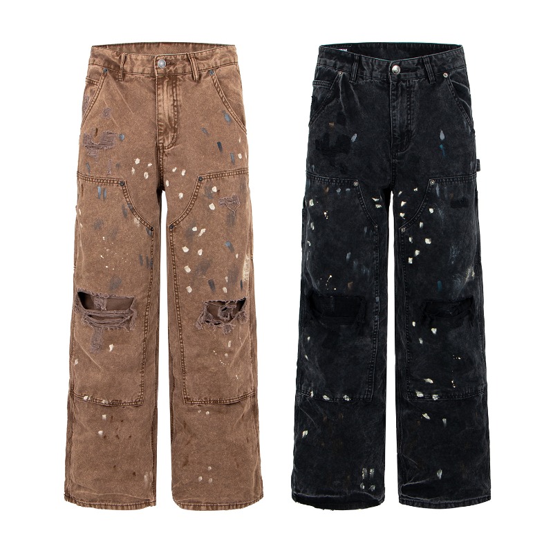Pantalones Vaqueros Anchos Rot - Retro Vintage Korean Fashion reseña y precio